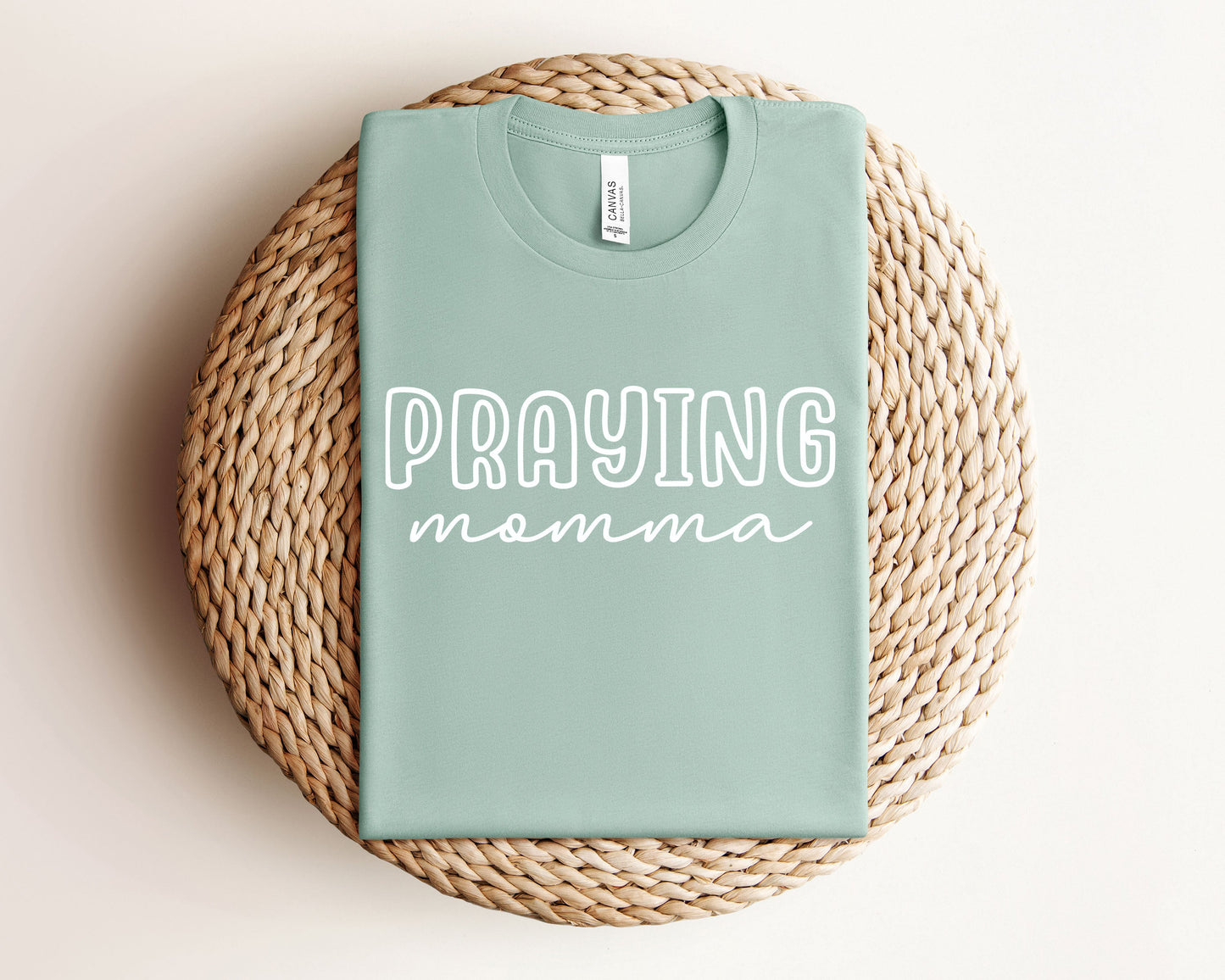 PRE-ORDER | Dusty Blue OUTLINE Praying Momma