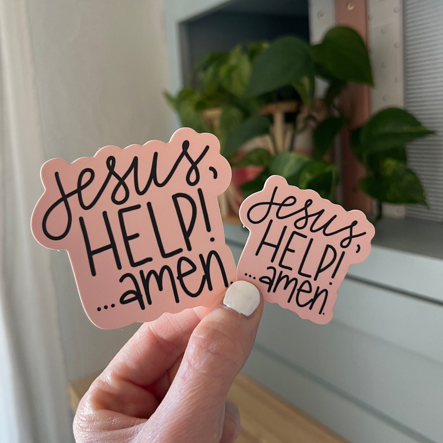 Jesus, Help! ...amen - STICKER