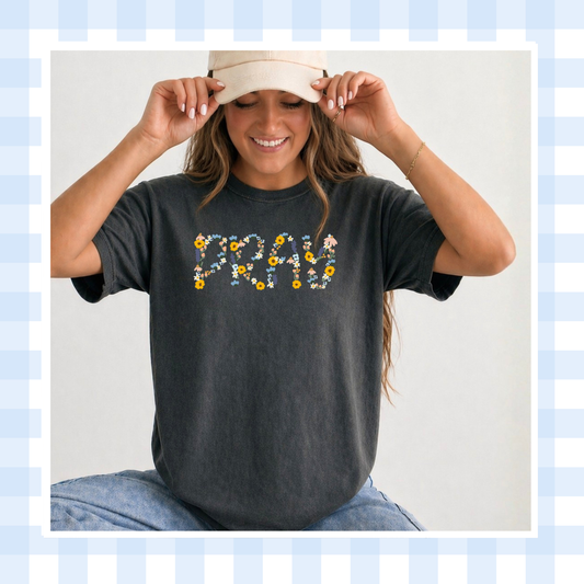 PRE-ORDER | FLORAL PRAY SHIRT