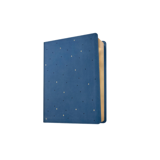 Midnight Mom Devotional Bible - Starlit Navy LeatherLike