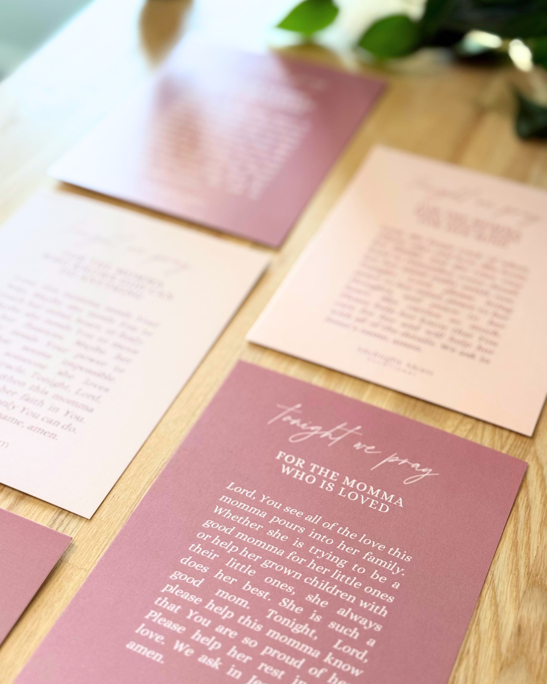 Peace & Encouragement Pack - 5 Prayer Cards