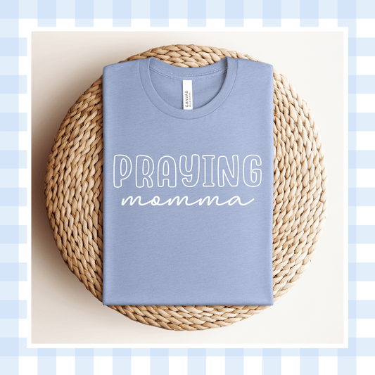 PRE-ORDER | Heather Blue OUTLINE Praying Momma 2026