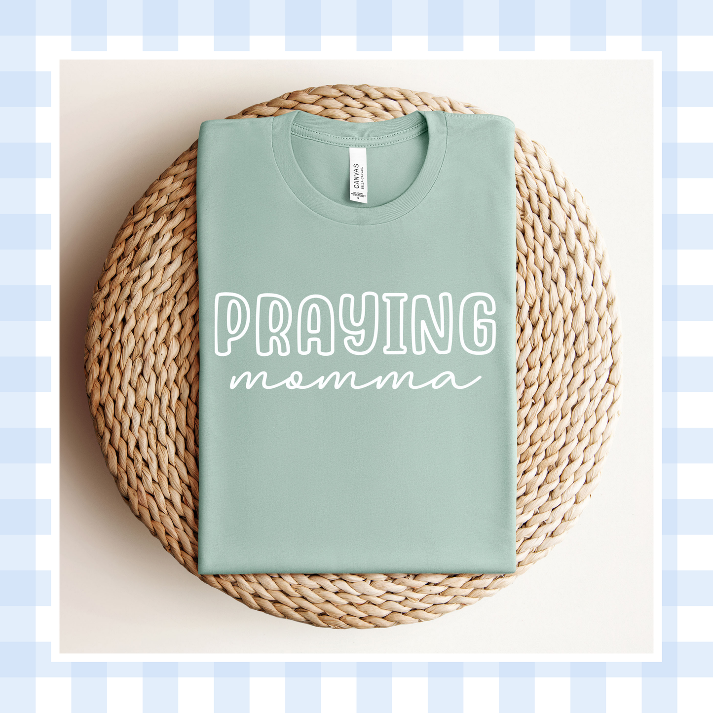 PRE-ORDER | Dusty Blue OUTLINE Praying Momma 2026