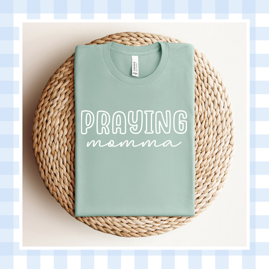 PRE-ORDER | Dusty Blue OUTLINE Praying Momma 2026