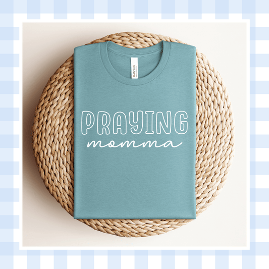 PRE-ORDER | Heather Lagoon Blue OUTLINE Praying Momma 2026
