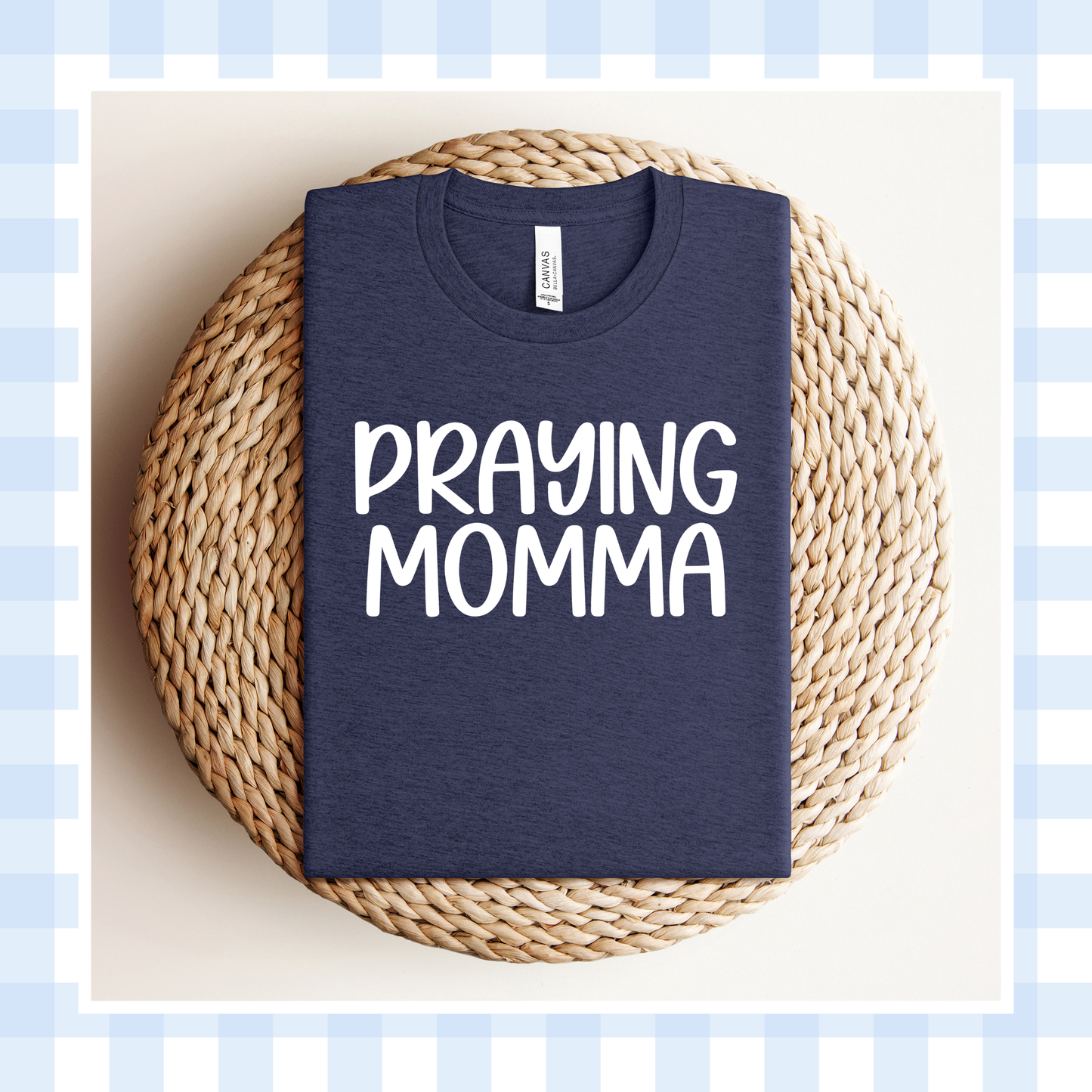 PRE-ORDER | Heather Navy LOVELY Praying Momma 2026