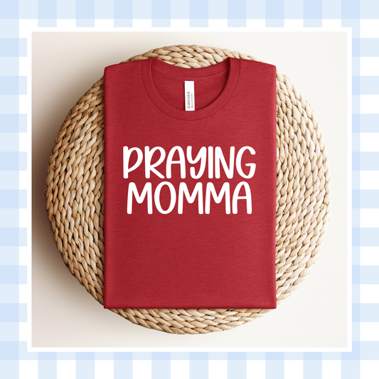 PRE-ORDER | Heather Canvas Red LOVELY Praying Momma 2026